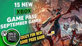 15 NEW XBOX GAME PASS GAMES REVEALED FOR SEPTEMBER
