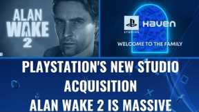 Sony PlayStation Studio Acquisition - Alan Wake Is A Massive Game - PS5 SSD Partnership With WD