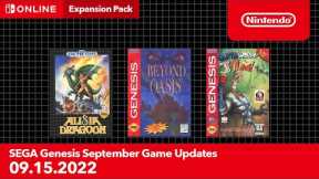 SEGA Genesis - September 2022 Game Updates - Nintendo Switch Online