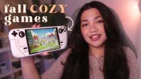 🍄 8 COZIEST Games to Play this Fall! (nintendo switch + pc)
