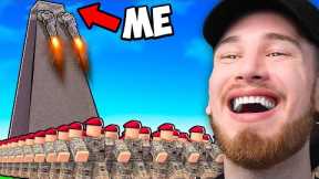 Spending $73,620,013 for the STRONGEST ARMY BASE in Roblox!