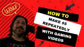 Hack a Repeated $5 into Your PayPal Using Gaming Videos(Make Money Online 2022) Training Tutorial