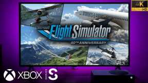Microsoft Flight Simulator 40th Anniversary Edition - Xbox Series S (LG TV 4K HDR)