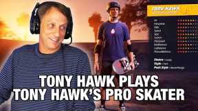 Is Tony Hawk Actually Good At His Own Game?? | Tony Hawk Plays Tony Hawk's Pro Skater 1+2