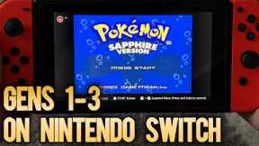 CLASSIC Pokémon Games on the Nintendo Switch! (FOOTAGE)