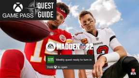 Madden NFL 22 Weekly Xbox Game Pass Quest Guide - Play 4 Online Games