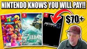 Nintendo RESPONDS! Switch Games Are $70 Because They Know You Will Buy Them!