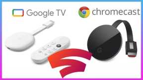 Google Stadia on Google TV with Chromecast vs Chromecast Ultra 4K Comparison