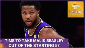 Time for Lakers to Bench Malik Beasley? Plus, Davis May Not Play Both Games of the Last Back-to-Back