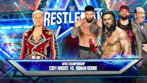 WWE 2K23 - Cody Rhodes vs. Roman Reigns WWE WrestleMania Gameplay