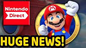 HUGE Super Mario Nintendo Switch News Just Dropped For Nintendo Directs....
