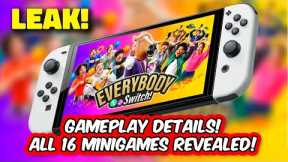 Everybody 1-2 Switch ALL 16 Minigames Revealed in Nintendo Switch Leak!