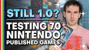 I Tested 70 Nintendo Switch Games - How Many Are Still Version 1.0?