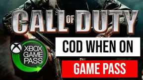 When COD Games Will Join Xbox Game Pass ?