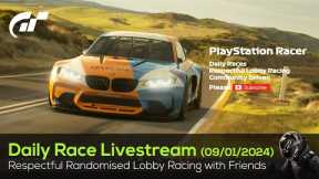 Respectful Lobby Racing with friends & Daily Race B - (09/01/2024) - #granturismo7