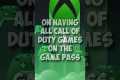 Call of Duty on Xbox Game Pass
