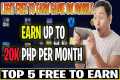 TOP 5 FREE TO EARNING APPLICATION FOR 