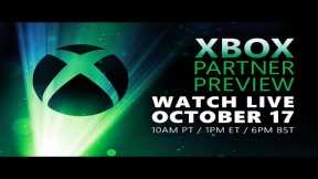 Xbox Partner Preview Event - October 2024