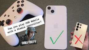 Can you play Call of Duty Mobile with a Stadia controller?? | Yes and No!