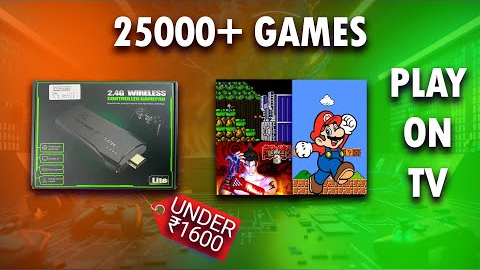Retro Gaming Console under ₹1600. Play 20000+ games on TV.