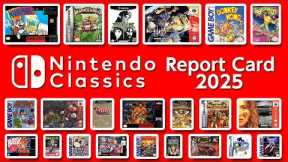 Nintendo Classics: 2025 Report Card (Nintendo Switch Online + Expansion Pack)