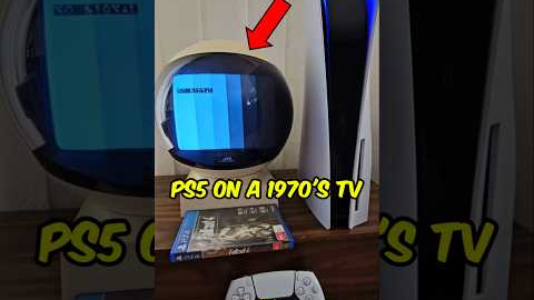 Playing PS5 GAMES on a 50-Year-Old Sphere TV 📺