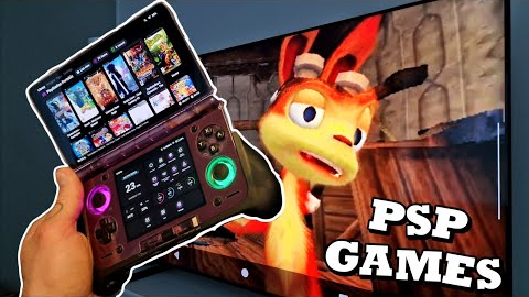 AYN THOR Connected to TV - PSP Games on the Big Screen!