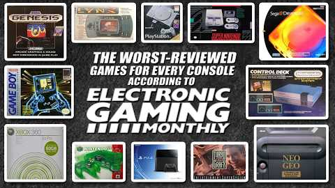 The Worst Reviewed Game on Every Console (According to Electronic Gaming Monthly)